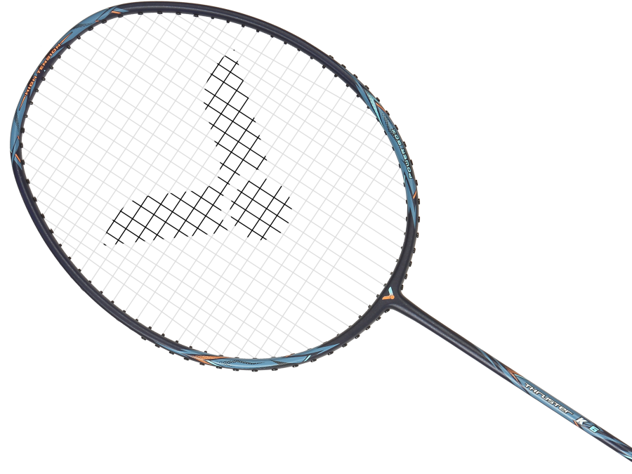 Victor THRUSTER K 6 Badminton Racket (TK-6 C) BLACK Strung 4U - Bonbonbadminton