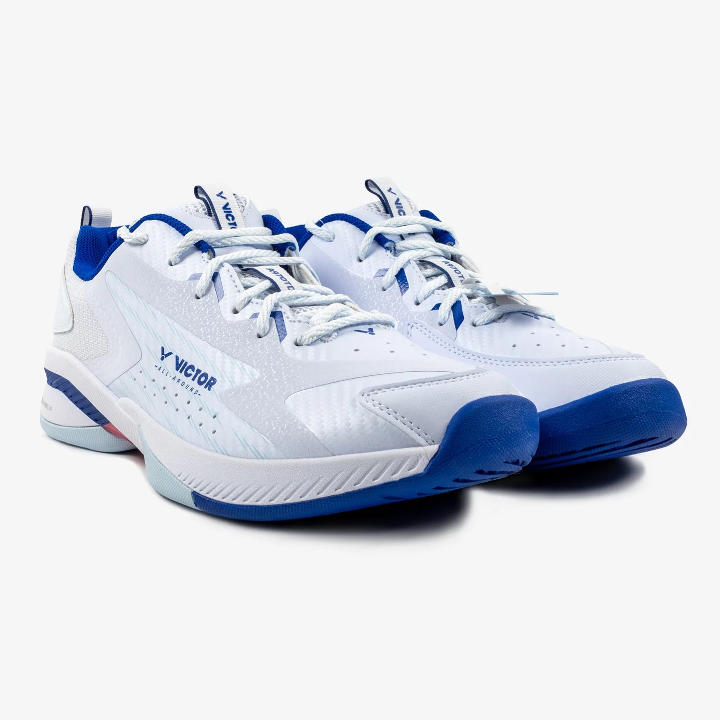 Victor A970TD-AB Badminton COURT SHOE MEN'S SIZE (White/Blue) - Bonbonbadminton