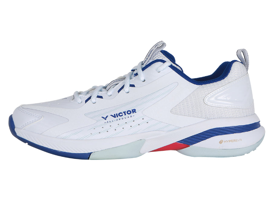 Victor A970TD-AB Badminton COURT SHOE MEN'S SIZE (White/Blue) - Bonbonbadminton