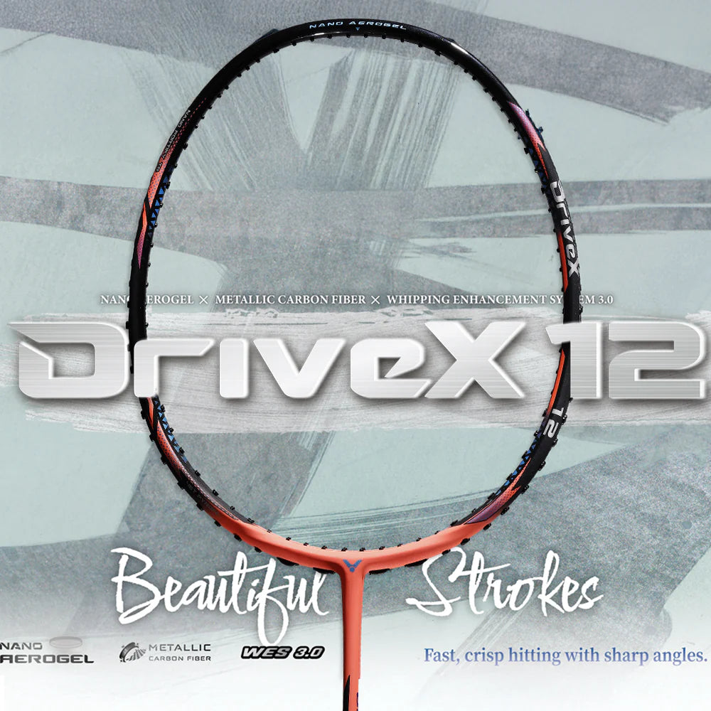 Victor DriveX 12 DX-12-O (Orange/Black) - Bonbonbadminton