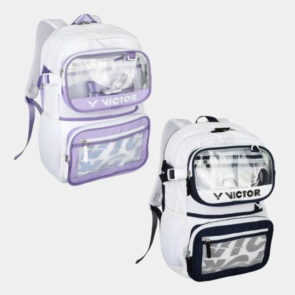 Victor Badminton Backpack (BR5061-AB) White / Medieval Blue - Bonbonbadminton
