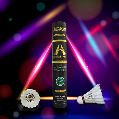 Aeroplane Black Label GOLD EG1130LE Shuttlecock Speed 50 - Premium Goose Feather - Bonbonbadminton