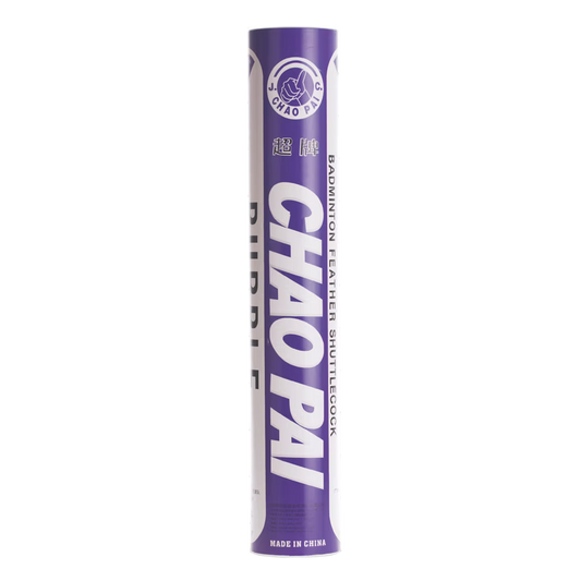 Chao Pai Purple Shuttlecock Goose Feather - Bonbonbadminton