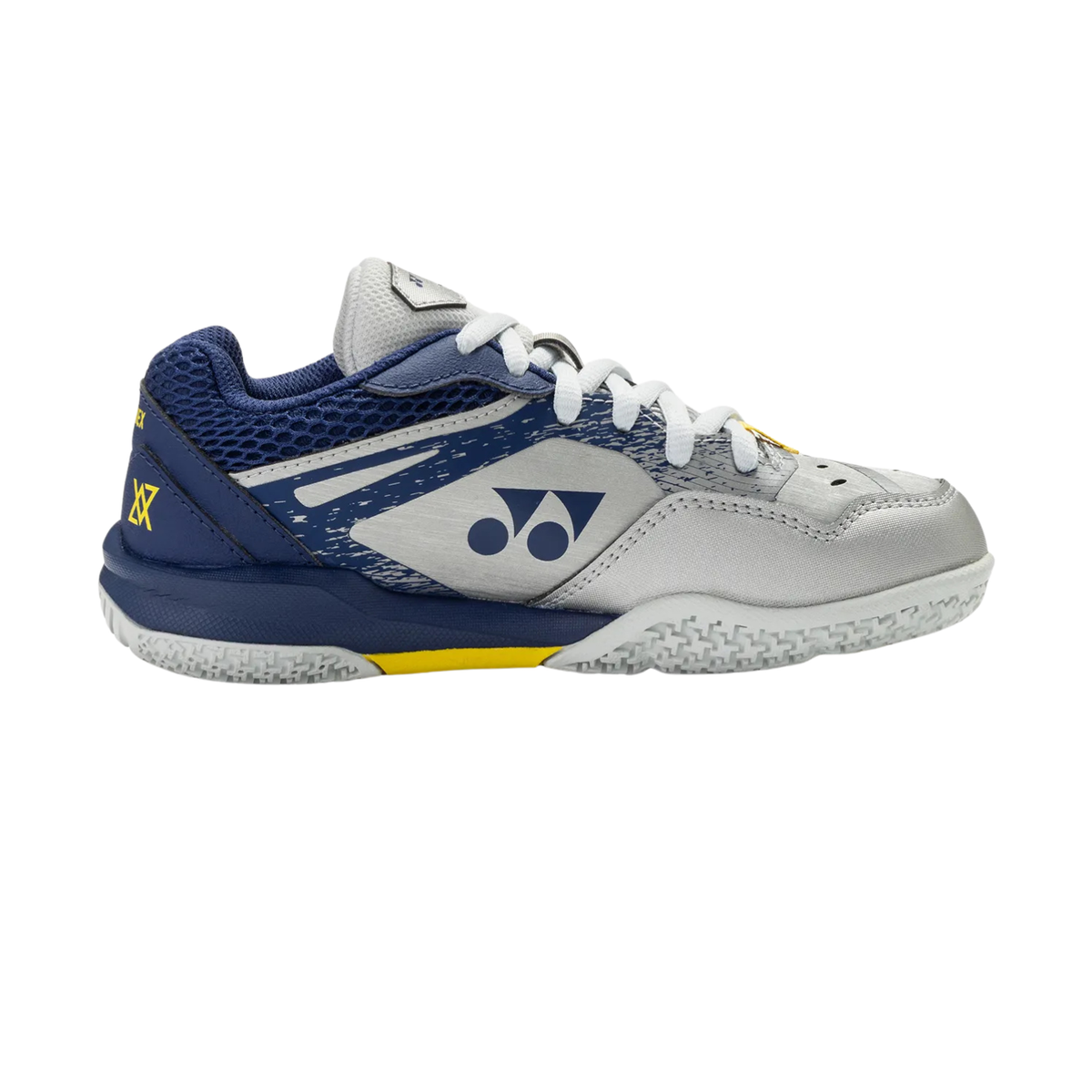 Yonex Junior Power Cushion 65 VA Silver Navy Side - Bonbonbadminton