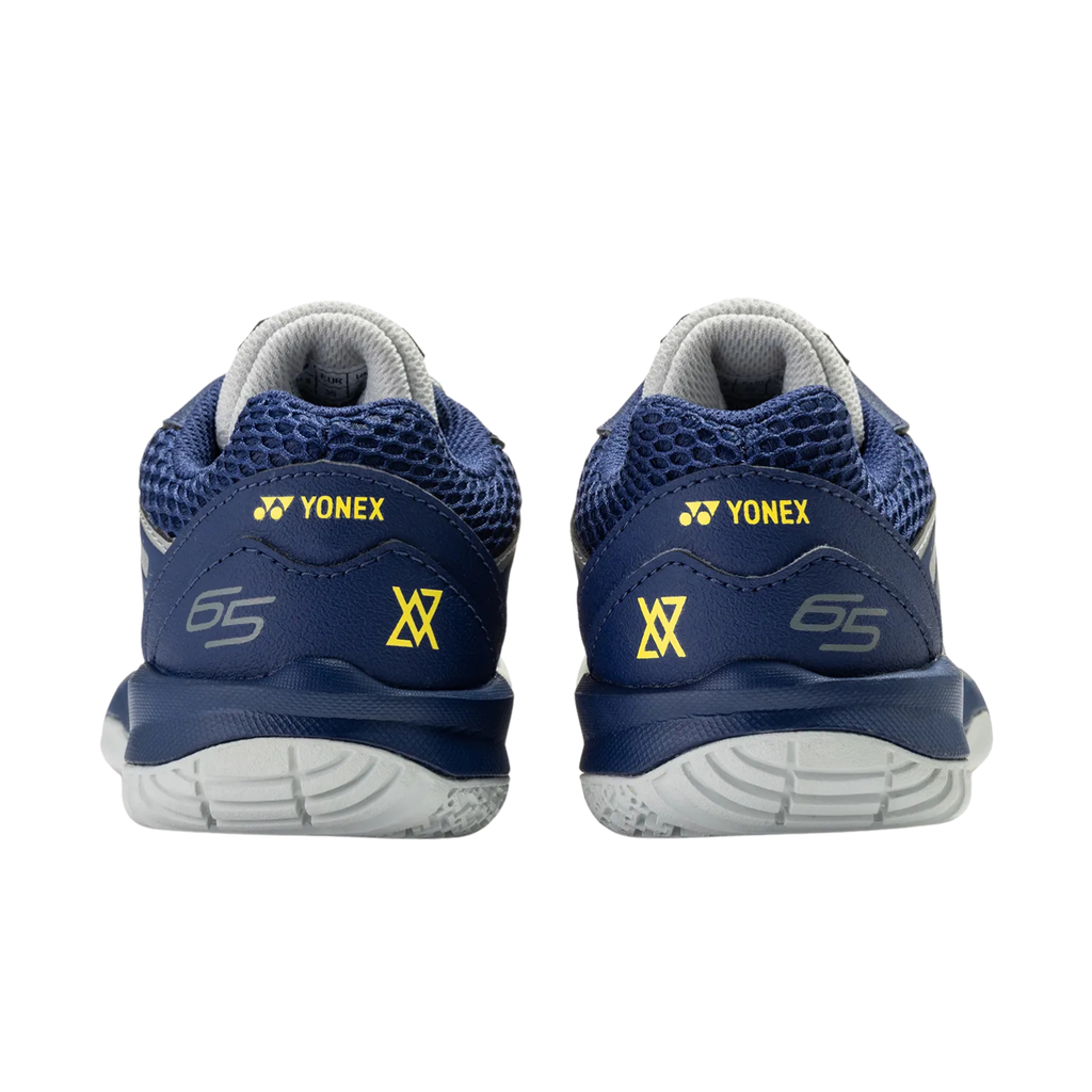 Yonex Junior Power Cushion 65 VA Silver Navy Heel - Bonbonbadminton