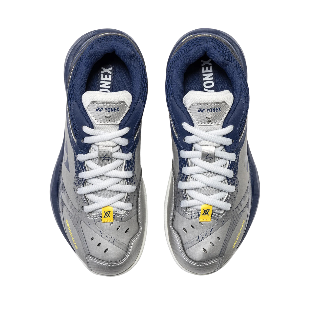Yonex Junior Power Cushion 65 VA Silver Navy Top - Bonbonbadminton