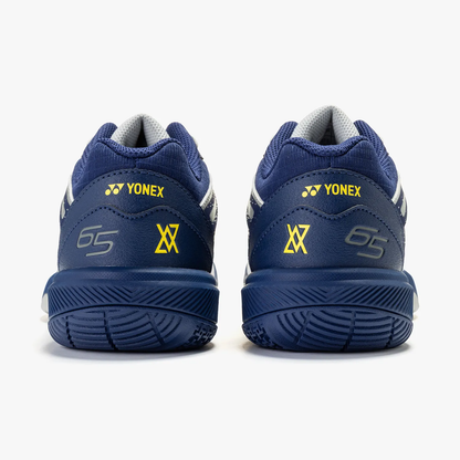 Yonex 65 Z4 VA Women Silver Navy Back View - Bonbonbadminton