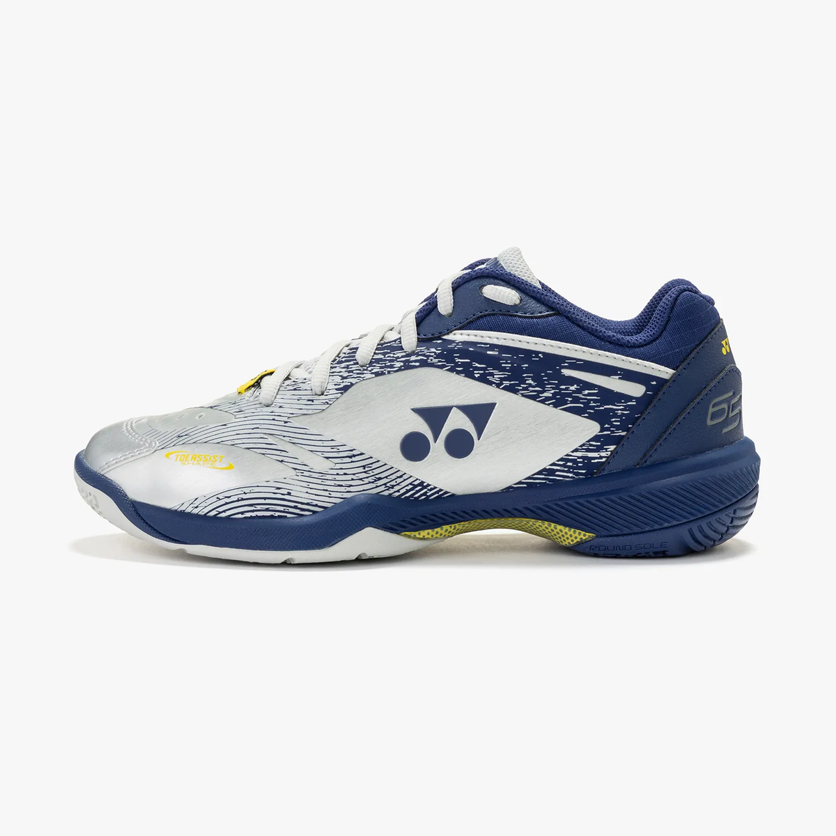 Yonex 65 Z4 VA Women Silver Navy Left View - Bonbonbadminton