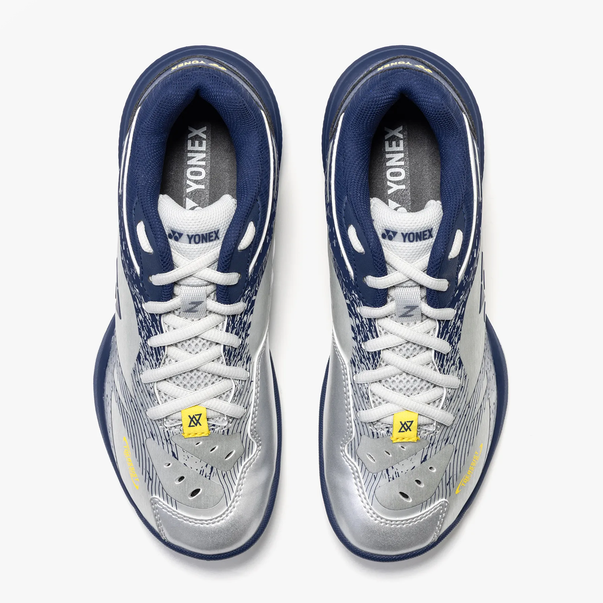 Yonex 65 Z4 VA Women Silver Navy Upper View - Bonbonbadminton