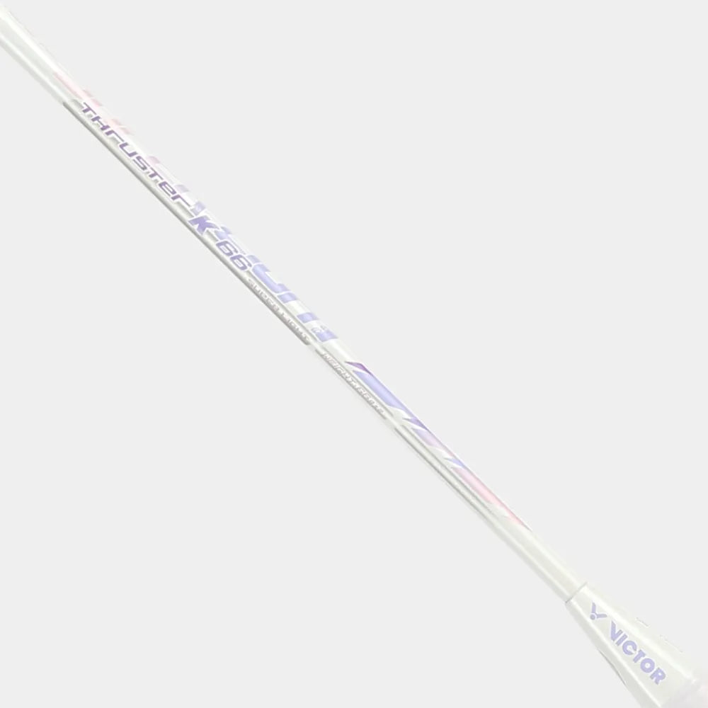 Victor THRUSTER K 66 AJ Badminton Racket (TK-66-AJ) White - Bonbonbadminton