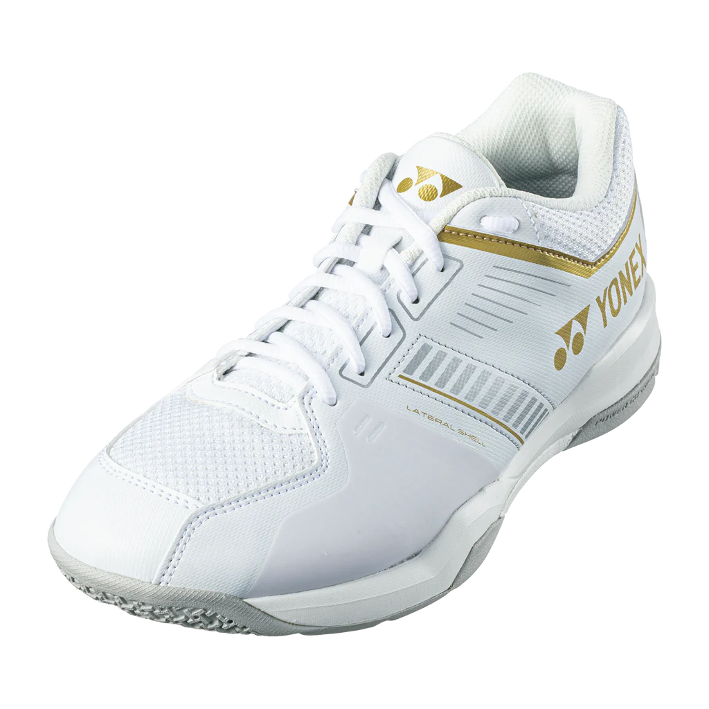 Yonex PC-STRIDER FLOW WIDE White/Gold Badminton Shoes - Bonbonbadminton